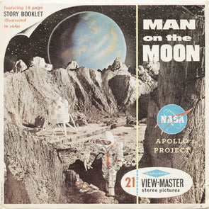 5 ANDREW - Man on the Moon - View-Master 3 Reel Packet - vintage - B658-S6A Packet 3dstereo 