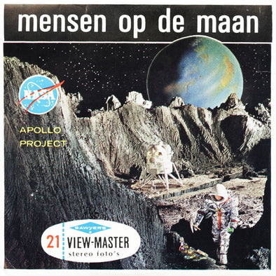 5 ANDREW - Mensen op de maan - View-Master 3 Reel Packet - 1964 - vintage - B658N-BS6 Packet 3dstereo 