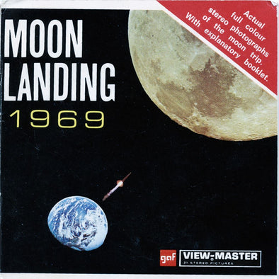 Moon Landing - View-Master 3 Reel Packet - vintage - B663-BG3 Packet 3dstereo 