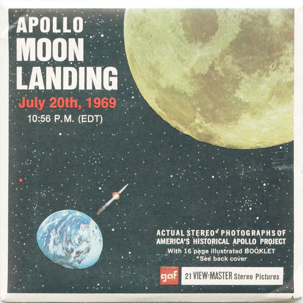 10 ANDREW - Apollo Moon Landing 1969 - View-Master 3 Reel Packet - vintage - B663-G1A Packet 3dstereo 