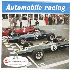 5 ANDREW - Automobile Racing - View-Master 3 Reel Packet - vintage - B971E-BG1 Packet 3dstereo 