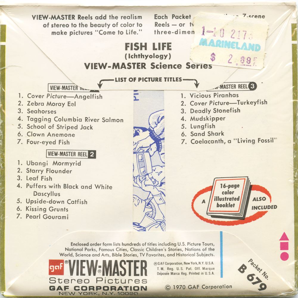Fish Life - View-Master 3 Reel Packet - 1970 - vintage - B679-G3A ...