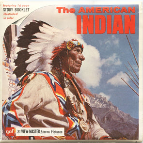 6 ANDREW - The American Indian - View-Master 3 Reel Packet - 1957 - vintage - B725-G1A Packet 3dstereo 