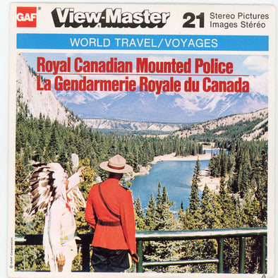 Royal Canadian Mounted Police - View-Master 3 Reel Packet - vintage 1970s PKT 3Dstereo 