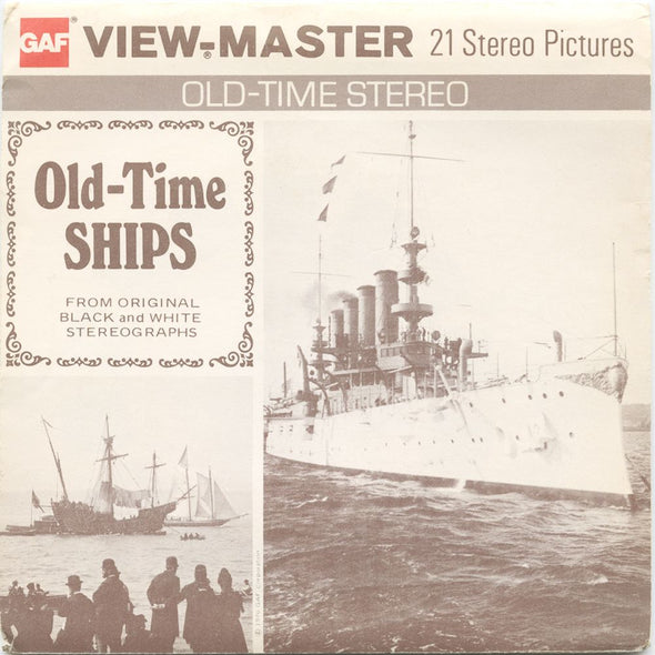 10 ANDREW - Old-Time Ships - View-Master 3 Reel Economy Packet - vintage - B796-G5 Packet 3dstereo 