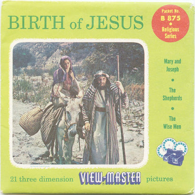 9 ANDREW - Birth of Jesus - View-Master 3 Reel Economy Packet - vintage - B875-S4 Packet 3Dstereo 