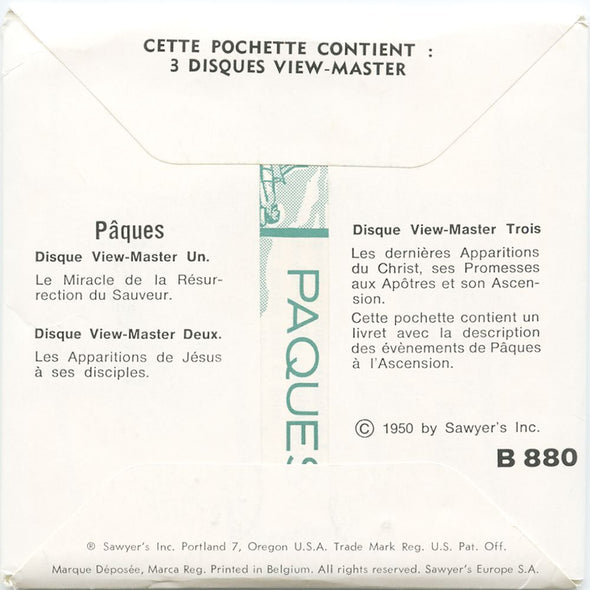 10 ANDREW - Paques - View-Master 3 Reel Packet - vintage - B880-BS6 Packet 3Dstereo 