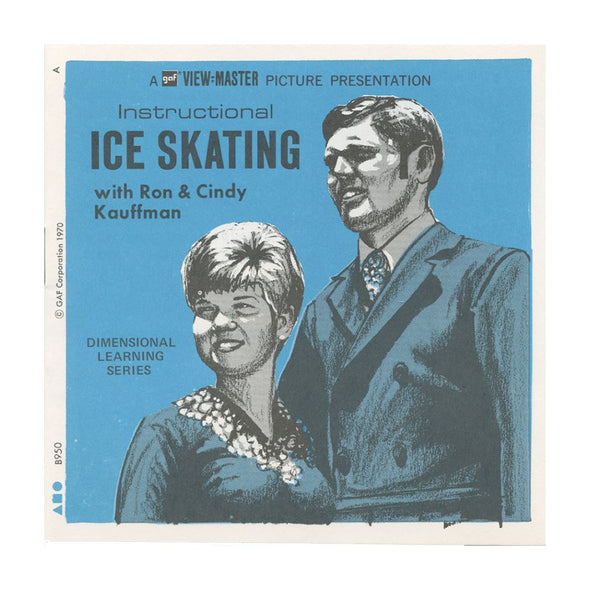 Instructional Ice Skating - View-Master 3 Reel Packet - 1970 - vintage - B950-G1A Packet 3dstereo 