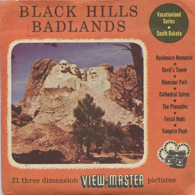 5 ANDREW - Black Hills Badlands - View-Master 3 Reel Packet - vintage - 203-A,B,C-S3 Packet 3dstereo 