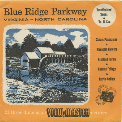 6 ANDREW - Blue Ridge Parkway - Virginia & North Carolina - View-Master 3 Reel Packet - vintage - S3D Packet 3dstereo 