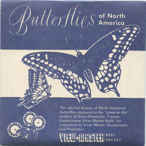 7 ANDREW - Butterflies of North America - View-Master 3 Reel Packet - vintage - 890-A,B,C-S2 Packet 3dstereo 