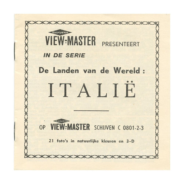 4 ANDREW - Italy - View-Master 3 Reel Packet - vintage - C080-BS5 Packet 3dstereo 