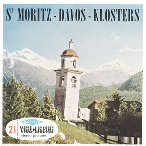 St Moritz - Davos - Klosters - View-Master 3 Reel Packet - vintage - C130E-BS6 Packet 3dstereo 