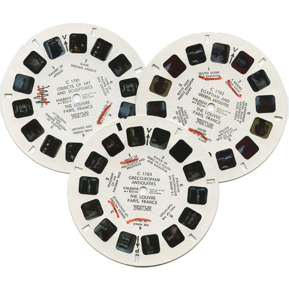 4 ANDREW - The Louvre Museum - View-Master 3 Reel Packet - vintage - C178E-BS6 Packet 3dstereo 