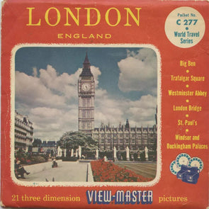 5 ANDREW - London - England - View-Master 3 Reel Packet - vintage - C277-S4 Packet 3dstereo 