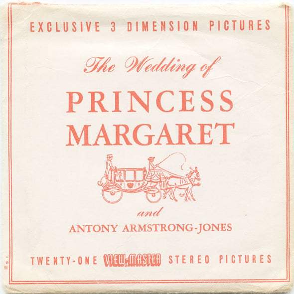 10 ANDREW - The Wedding of Princess Margaret - View-Master 3 Reel Economy Packet - vintage - C280-S5 Packet 3dstereo 