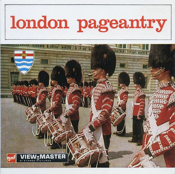 London Pageantry - View-Master 3 Reel Packet - 1970 - vintage - (zur Kleinsmiede) - (C295-BG4) Packet 3dstereo 