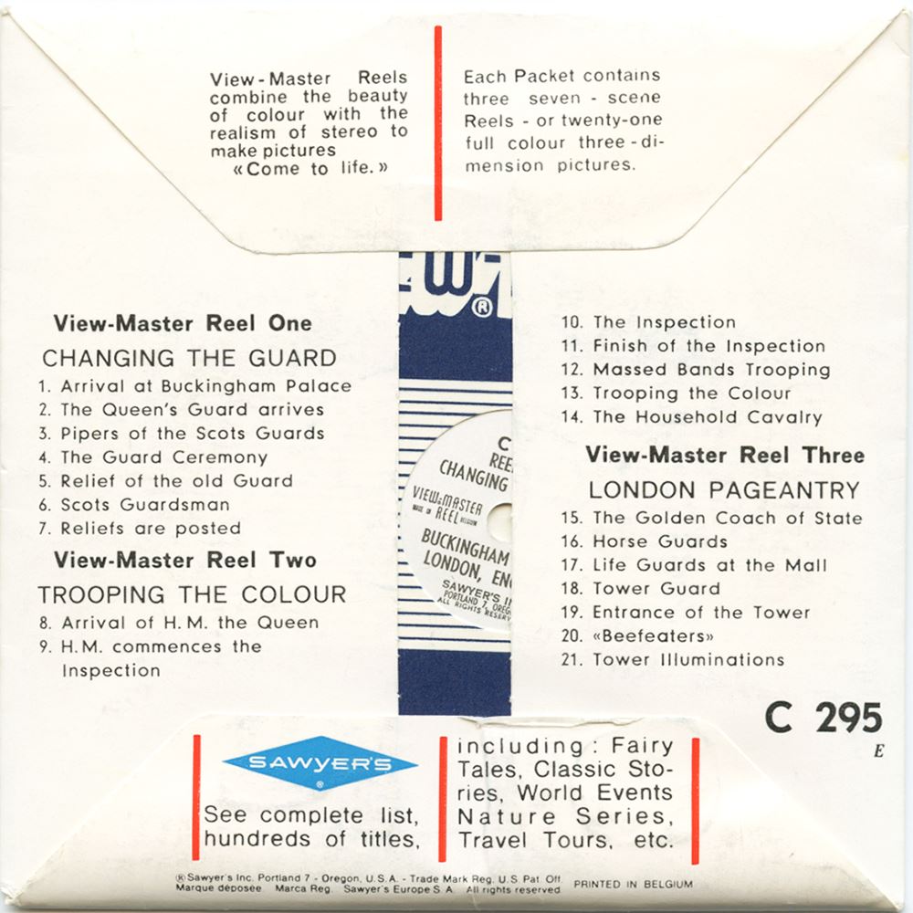 View Master Packet London Pageantry - View-Master 3 Reel Packet - vintage - C295E-BS6 ...