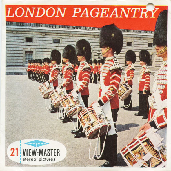 5 ANDREW - London Pageantry - View-Master 3 Reel Packet - vintage - C295E-BS6 Packet 3dstereo 