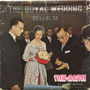 The Royal Wedding - Belgium - View-Master 3 Reel Packet - 1961 - vintage - C354-BS5 Packet 3dstereo 