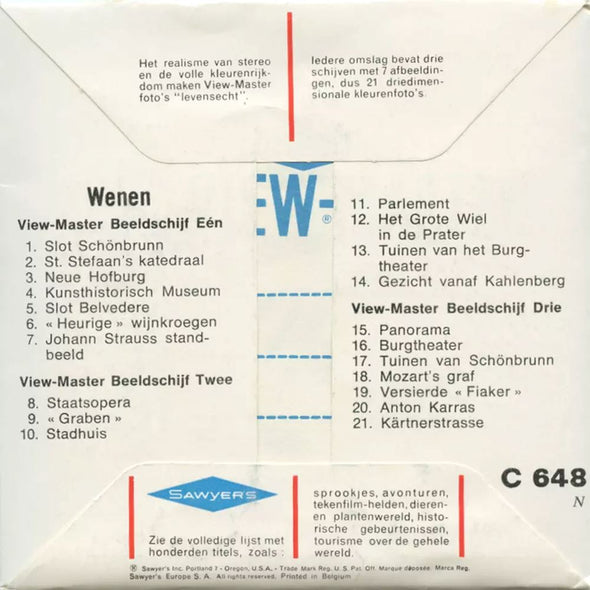 5 ANDREW - Wenen - View-Master 3 Reel Packet - vintage - C648N-BS6 Packet 3dstereo 