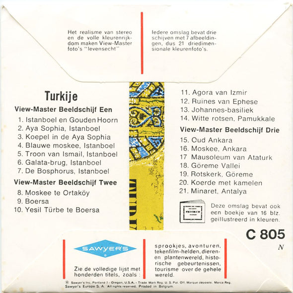 5 ANDREW - Turkije - View-Master 3 Reel Packet - vintage - C805N-BS6 Packet 3dstereo 