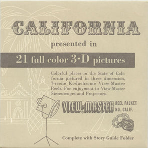 6 ANDREW - California - View-Master 3 Reel Packet - vintage - S1 Packet 3dstereo 