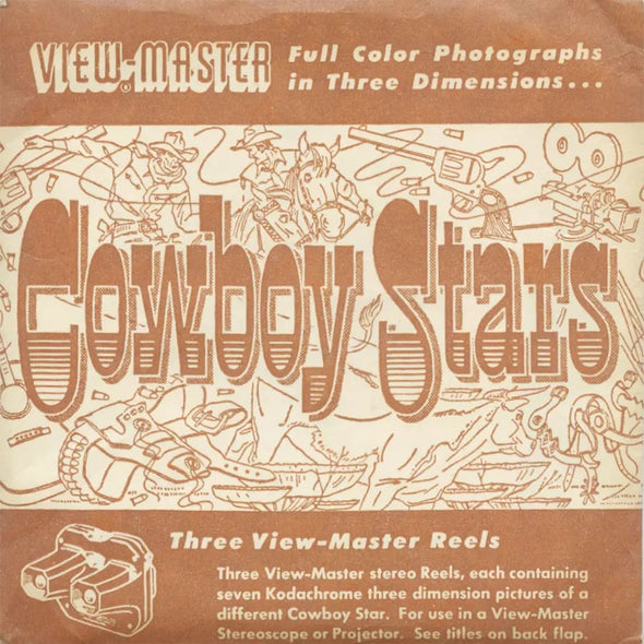 5 ANDREW - Cowboy Stars - View-Master 3 Reel Packet - vintage - 950,955,960-S1 Packet 3dstereo 