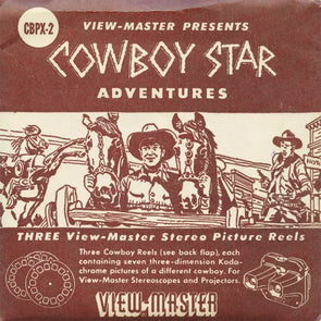 5 ANDREW - Cowboy Star Adventures - View-Master 3 Reel Packet - vintage - 946,951,956-S1 Packet 3dstereo 