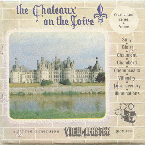 6 ANDREW - The Chateaux on the Loire - View-Master 3 Reel Packet - vintage - S3 Packet 3dstereo 