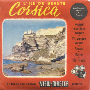 Corsica - View-Master 3 Reel Packet - vintage - BS3 Packet 3dstereo 