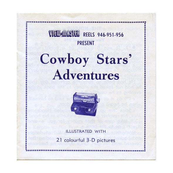 5 ANDREW - Cowboy Stars Adventures - View-Master 3 Reel Packet - vintage - S3D Packet 3dstereo 