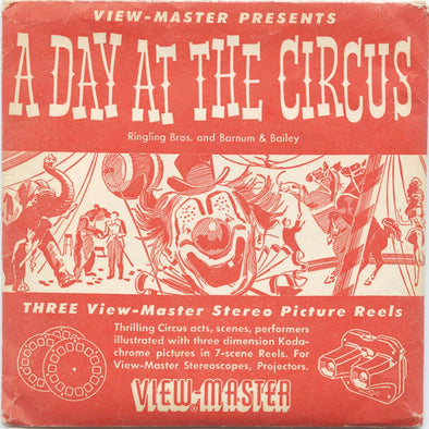10 ANDREW - A Day At The Circus - View-Master 3 Reel Packet - vintage - 701,702,703-S1 Packet 3dstereo 