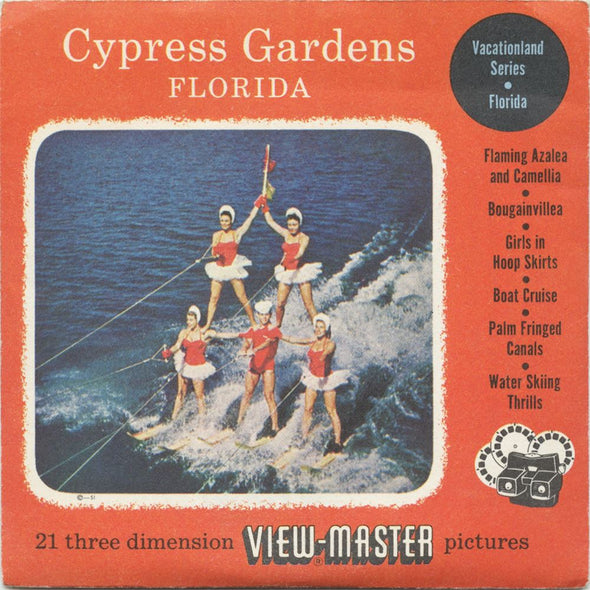 5 ANDREW - Cypress Gardens - View-Master 3 Reel Packet - 1955 - vintage - 164-A,B,C-S3 Packet 3dstereo 