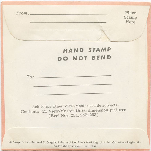 Carlsbad Caverns - National Park - View-Master 3 Reel Packet - vintage - 251,252,253-S3 Packet 3dstereo 