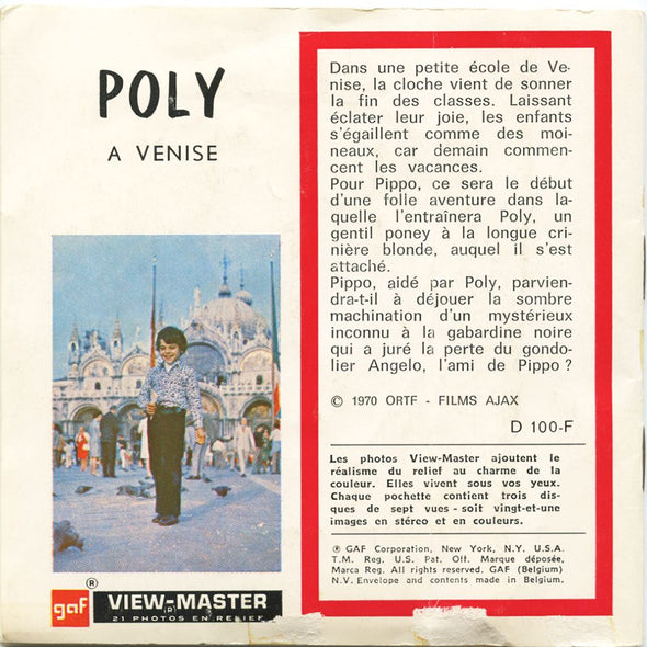 5 ANDREW - Poly A Venise - View-Master 3 Reel Packet - vintage - D100-F-BG3 Packet 3dstereo 