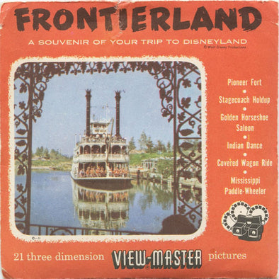 Frontierland - View-Master 3 Reel Packet - 1956 - vintage - S3 Packet 3dstereo 