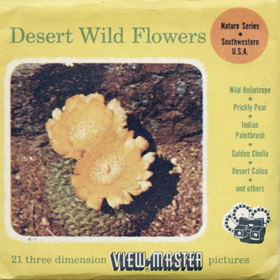 5 ANDREW - Desert Wild Flowers - View-Master 3 Reel Packet - 1955 - vintage - 985-A,B,C-S3 Packet 3dstereo 