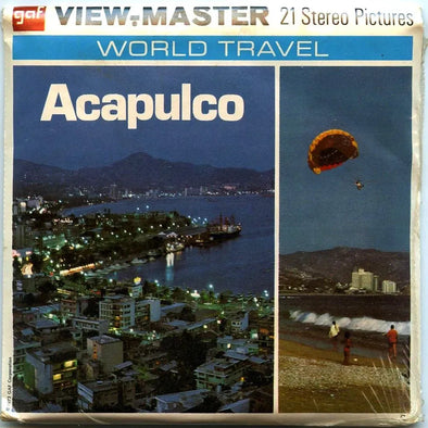 Acapulco - View-Master 3 Reel Packet - 1970s - views - vintage - (PKT-F005C-G3mint) Packet 3dstereo 