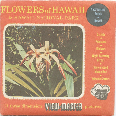 9 ANDREW - Flowers of Hawaii - View-Master 3 Reel Packet - vintage - 68,69,71-S3 Packet 3Dstereo 