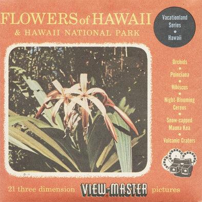 5 ANDREW - Flowers of Hawaii - View-Master 3 Reel Packet - 1951 - vintage - S3 Packet 3dstereo 