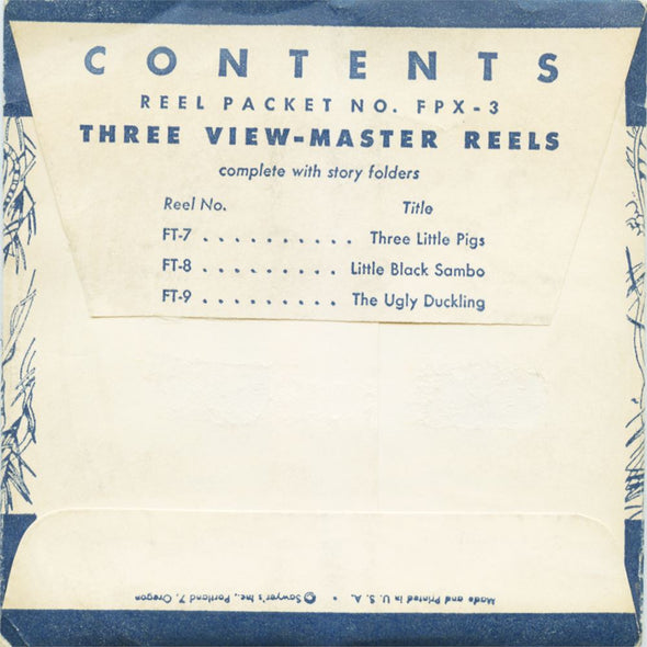 6 ANDREW - Fairy Tales - View-Master 3 Reel Packet - vintage - FPX-3-S1 Packet 3Dstereo 