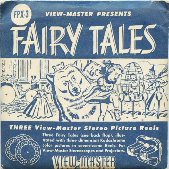 Fairy Tales - View-Master 3 Reel Packet - vintage - FPX-3-S1 Packet 3Dstereo 