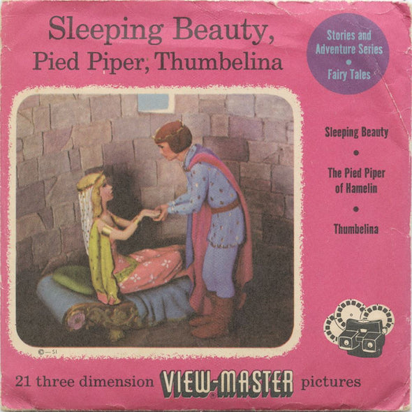 6 ANDREW - Sleeping Beauty - View-Master 3 Reel Packet - 1953 - vintage - FT-10,11,12-S3 Packet 3dstereo 