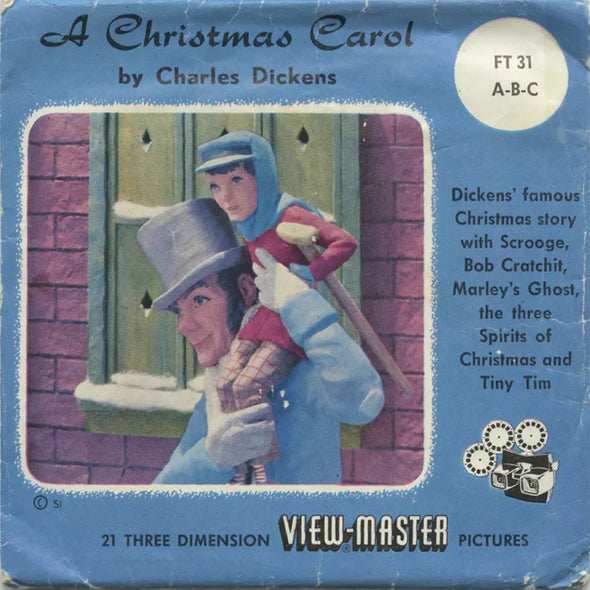 5 ANDREW - A Christmas Carol - View-Master 3 Reel Packet - vintage - FT31-BS4 Packet 3dstereo 