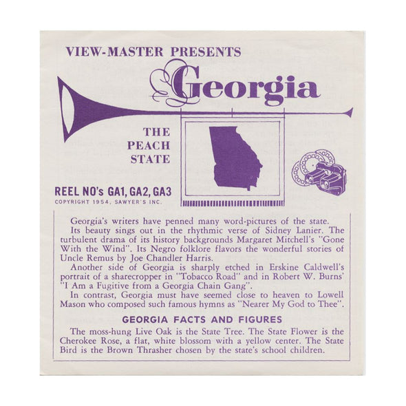 5 ANDREW - Georgia - View-Master 3 Reel Packet - vintage - S3 Packet 3dstereo 