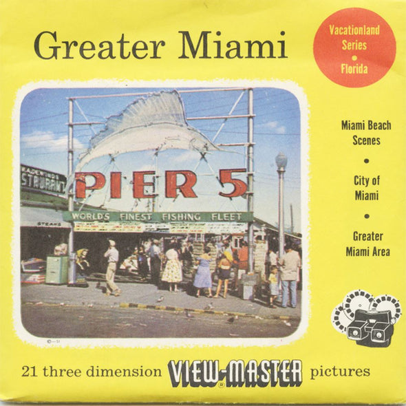 5 ANDREW - Greater Miami - View-Master 3 Reel Packet - vintage - S3 Packet 3dstereo 