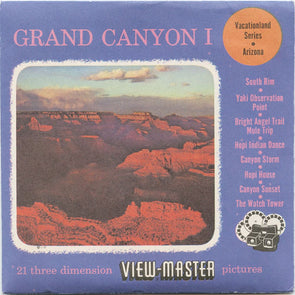 9 ANDREW - Grand Canyon I - View-Master 3 Reel Packet - vintage - 26,27,30-S3 Packet 3Dstereo 