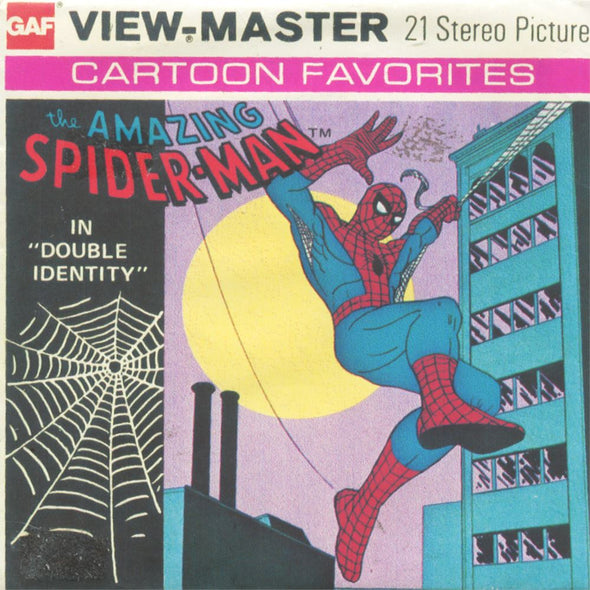 6 ANDREW - The Amazing Spider-Man - View-Master 3 Reel Packet - 1970s - vintage - H11-G5 Packet 3Dstereo 