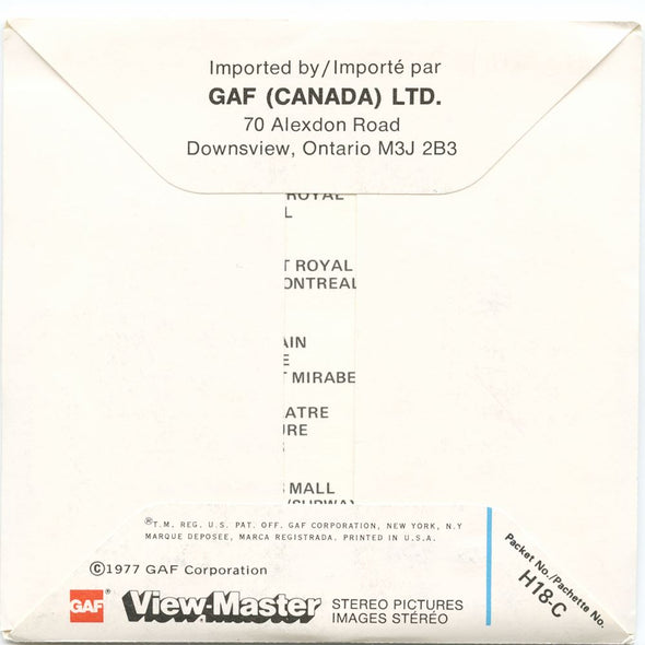4 ANDREW - Montreal - Canada - View-Master 3 Reel Packet - 1977 - vintage - H18-C-G6 Packet 3dstereo 